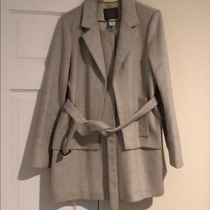 J. CREW grey wool blazer layer peacoat Nello Gori